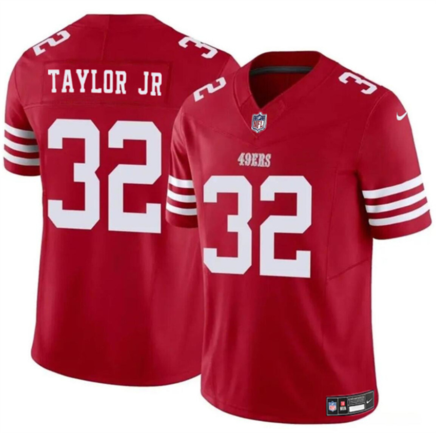 Men's Red San Francisco 49ers #32 Patrick Taylor Jr 2024 F.U.S.E. Vapor Untouchable Limited Stitched Football Jersey